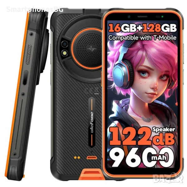 Ulefone Power Armor 16S 16GB RAM 128GB ROM,IP68 защита,122dB говорител, снимка 1