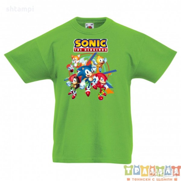 Детска тениска Соник Sonic the Hedgehog and Friends, снимка 1
