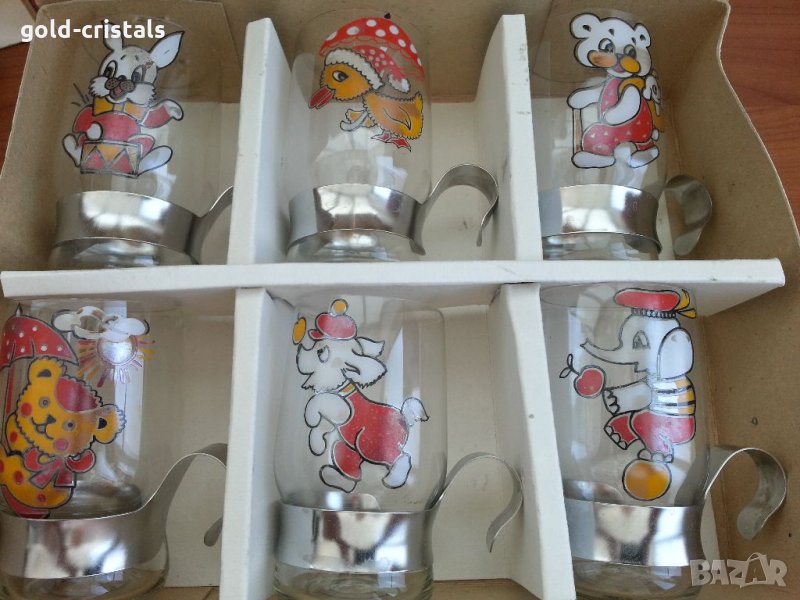Руски чаши за чай  стакани подстакани, снимка 1