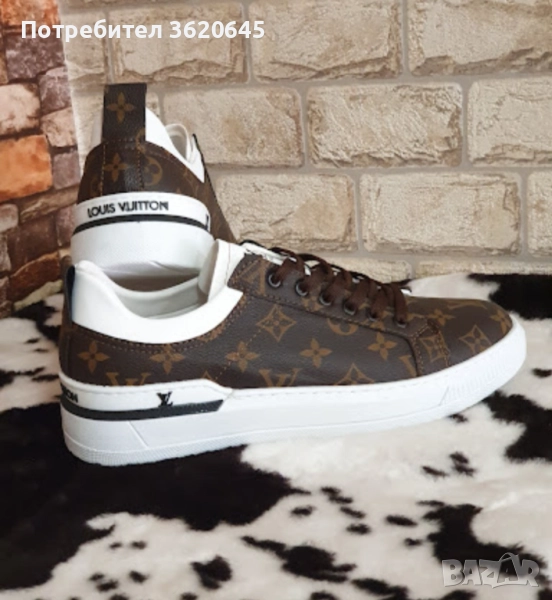 Мъжки кожени маратонки, снимка 1