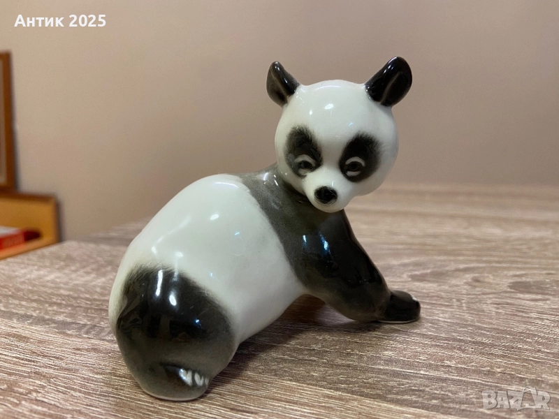 Порцеланова статуетка „Панда“ ЛФЗ, снимка 1