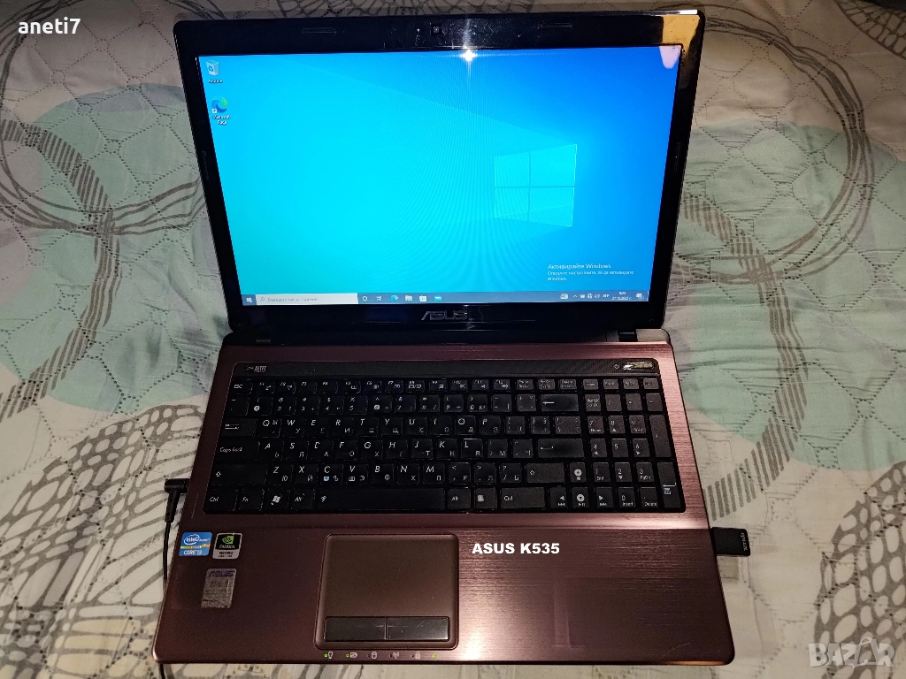 Лаптоп ASUS K535, работещ, цена 80 лв, снимка 1