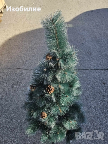 Елха - Изкуствена коледна елха с бели връхчета и шишарки , снимка 10 - Декорация за дома - 52385638