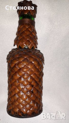 старо шише от соца с красива ръчна украса от естествени материали, за интериор и употреба...здраво, , снимка 6 - Други - 28038577
