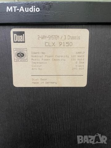 DUAL CLX 9150, снимка 4 - Тонколони - 51813091