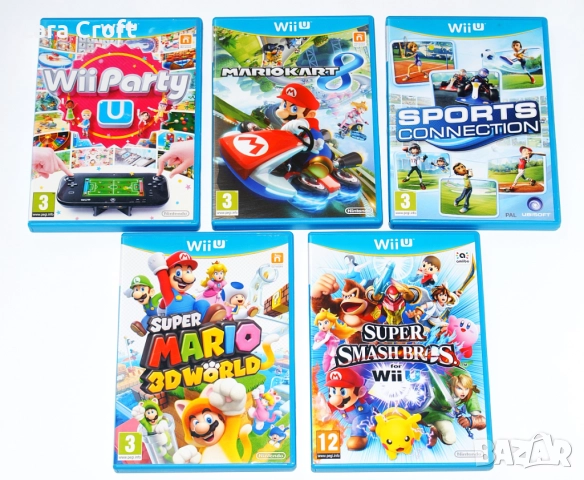 Wii U Mario 3D World, Super Smash Bros  Mario Kart 8