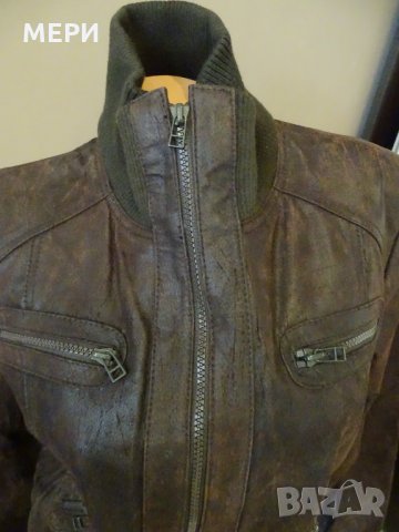 ДАМСКО 100% ЕСТЕСТВЕНО КОЖЕНО ЯКЕ, снимка 14 - Якета - 31603227