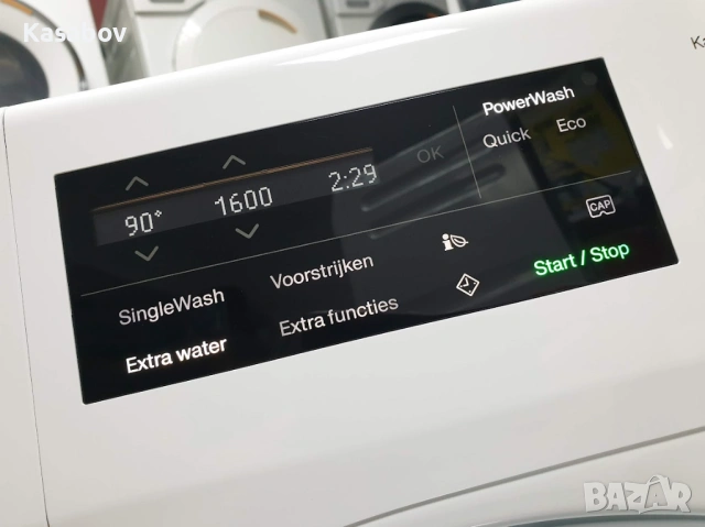 9кг - 1600rpm - Miele W1 Excellence Пералня Миеле 12м Гаранция, снимка 3 - Перални - 53364010