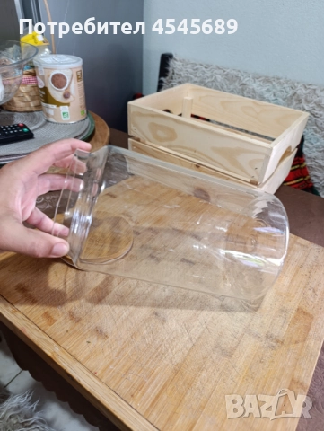 Стъклени буркани за съхранение с бамбукова капачка със силиконов уплатнител, снимка 6 - Форми - 51158309