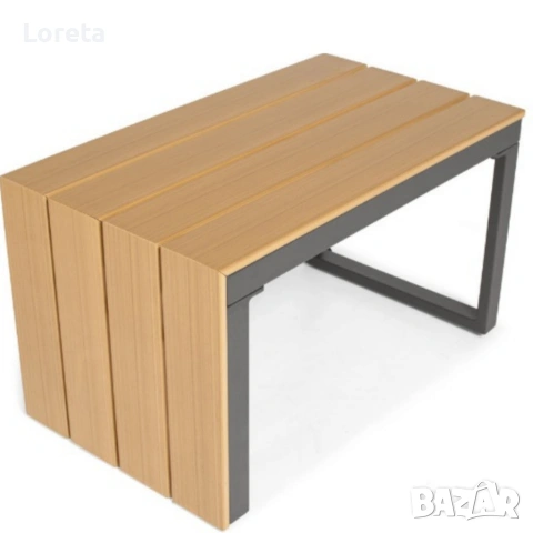 Градински комплект KANZA - модулен ъглов диван от алуминий с удобни възглавници и маса, снимка 9 - Градински мебели, декорация  - 53374194