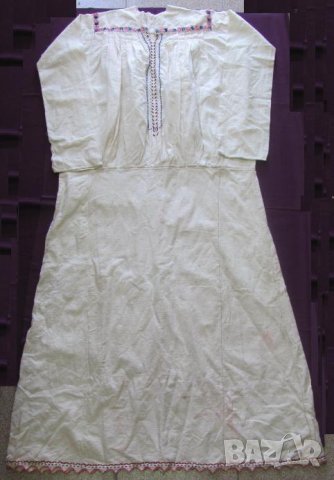 19 век Фолк Арт Женска Памучна Риза за Костюм, снимка 11 - Антикварни и старинни предмети - 35398569