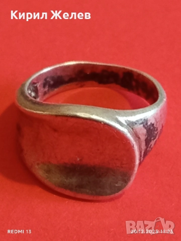 СРЕБЪРЕН АНГЛИЙСКИ СТИЛ АРТ НУВО СТИЛ ПРЪСТЕН 52354, снимка 4 - Пръстени - 52855737