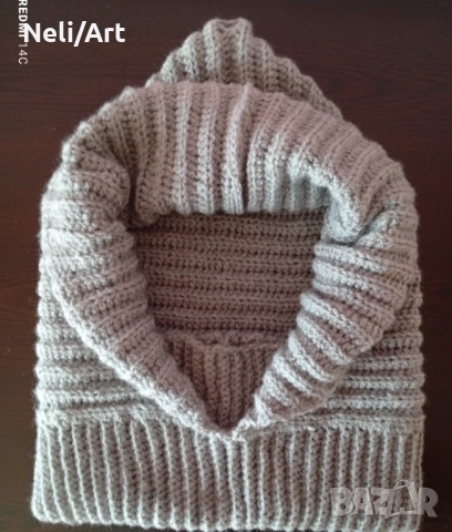 Ръчно изработен шал с качулка , снимка 5 - Шалове - 51535942