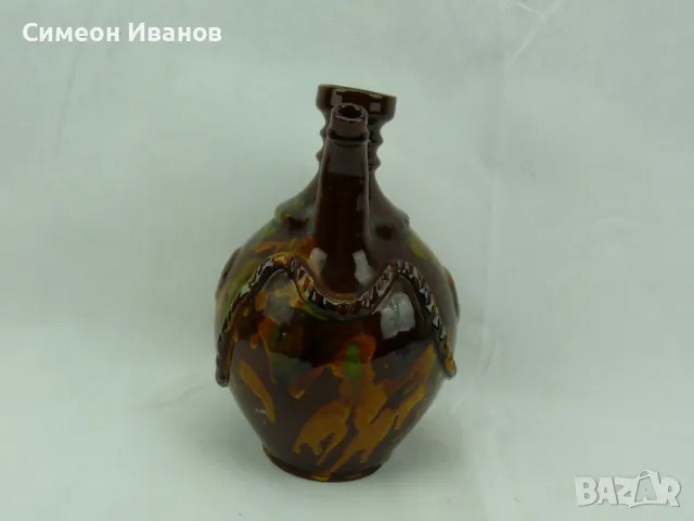 Стара керамична стомна бардуче #2349, снимка 4 - Антикварни и старинни предмети - 47996584