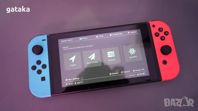 Nintendo Switch V2 -  като нова, с поставен чип, 264GB и 32 игри, снимка 6 - Nintendo конзоли - 48332468