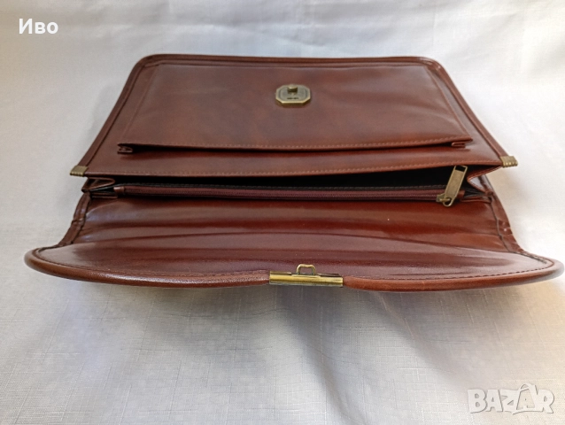 Кожена бизнес чанта Ferrari, снимка 4 - Чанти - 52944033