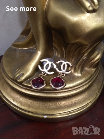 CHANEL обеци с кристали