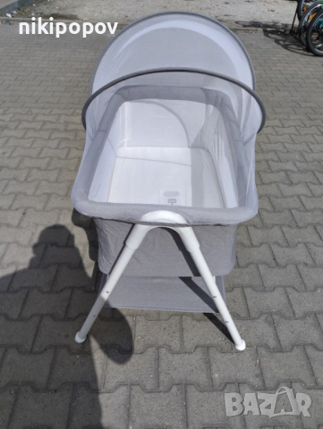 MONI Бебешко легло KALINIHTA сив, снимка 4 - Кошарки - 53565214