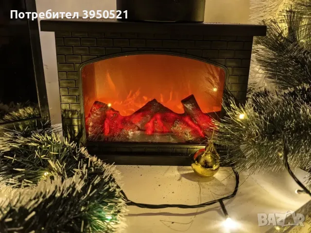 Декоративна камина с изкуствен огън, пламък за декорация с USB кабел, снимка 2 - Декорация за дома - 48743182
