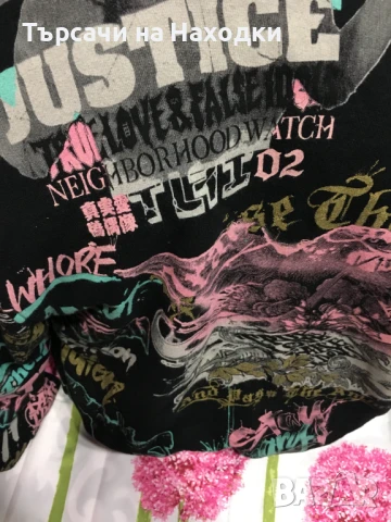 Яке блуза с качулка и цип TLFI True Love False Idols S Small Black, снимка 3 - Суичъри - 50923470