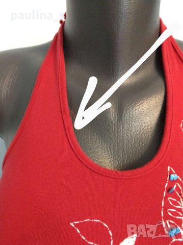 Три различни броя / Еластичен памучен потник с открити рамене , снимка 4 - Потници - 14633047