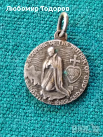 Сребърен медальон, снимка 4 - Други ценни предмети - 39112185