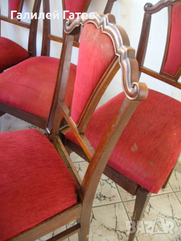 Старинни Трапезарни Столове -Два Комплекта, снимка 3 - Антикварни и старинни предмети - 51571705