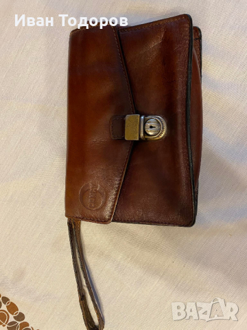 Мъжка борсалина от дебел тележки бокс, снимка 2 - Чанти - 36566173