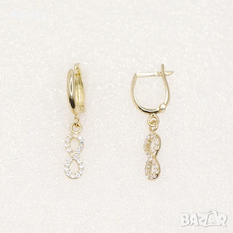 Златни обеци , снимка 3 - Обеци - 42978527