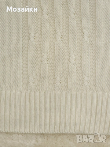 Freya Strickmoden Vintage плетен топ като ново, размер L/XL, кремаво, снимка 5 - Тениски - 53596049