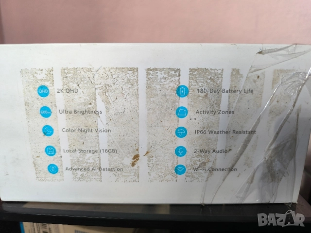 Noorio B310 WIFI 2K безжична външна охранителна камера., снимка 2 - IP камери - 52104141