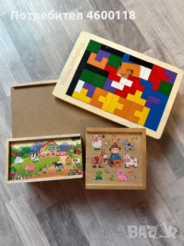 Сет Дървени играчки 