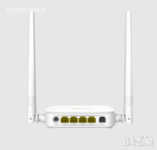 Рутер Tenda D301 V4 300mbps ADSL2+, Wi-Fi модемен рутер с 4-портов суич, 802.11g, цвят: бяло, снимка 7 - Рутери - 48240558