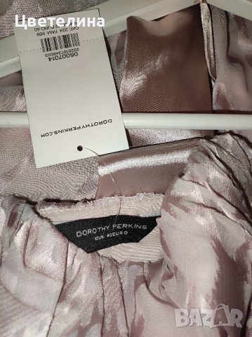 Дамска розова рокля със сатенена панделка DOROTHY PERKINS размер М цена 70 лв., снимка 5 - Рокли - 43613657