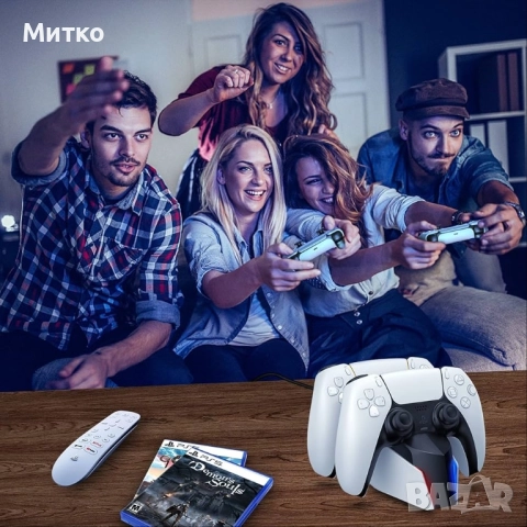 Станция за зареждане на PS5 контролер ECHTPower, 2 часа бързо зареждане с EU захранване за Playstati, снимка 7 - PlayStation конзоли - 52830594