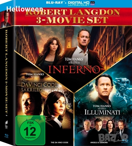 Чисто нови блу рей колекции - Rocky 1-6, Robert Langdon -3 movie и Terminator 2 Blu-Ray + 3D , снимка 6 - Blu-Ray филми - 52750373