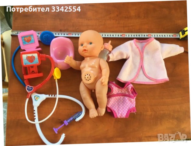 КУКЛА БЕБЕ ПИШКАЩО ПЛАЧЕЩО СМЕЕЩО И ШУМНО СПЯЩО, снимка 1