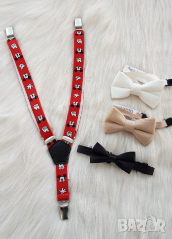 Детска папионка - бяла, снимка 3 - Други - 36492548