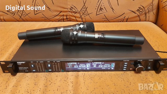 Двоен безжичен микрофон SHURE AD4D - ksm8, akg, rcf, dynacord, fbt, wireless