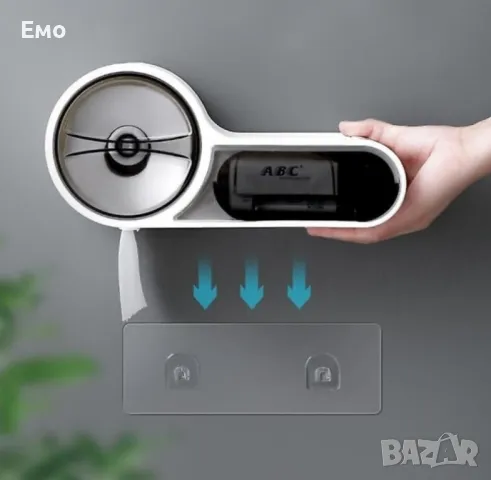 органайзер с поставка за тоалетна хартия и диспенсър с аксесоари TV1155, снимка 8 - Други стоки за дома - 47827886