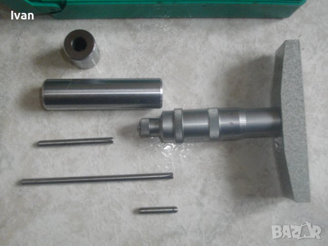 Сделано в СССР-Нов Дълбокомер Микрометричен/Микрометър ГМ-100, 0-100мм, снимка 14 - Други инструменти - 37056188