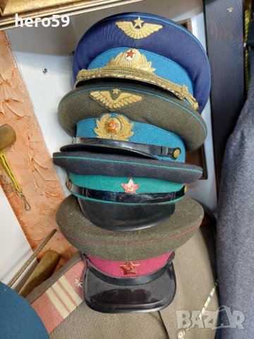  Оригинални редки Съветски военни шапки СССР от 1935 до 1980 година
