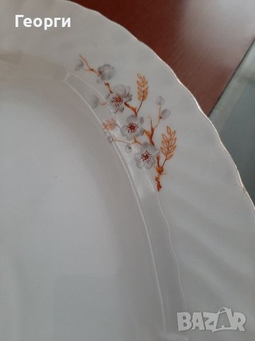 Порцелан голямо плато, снимка 3 - Чинии - 40460365