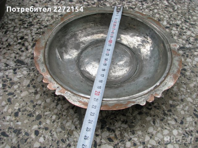 Възрожденска чиния купа с капак, снимка 4 - Антикварни и старинни предмети - 28515255