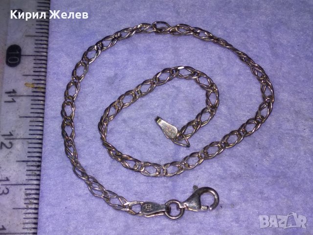 ПРЕКРАСНА СРЕБЪРНА ВИНТИДЖ АРТ ГРИВНА СРЕБРО 925 ФИНА РЯДКА ПЛЕТКА 26230, снимка 9 - Гривни - 43308223