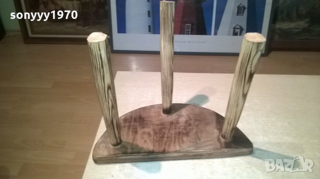 трикрако столче-арт антик-38х32х17см, снимка 7 - Колекции - 28184879