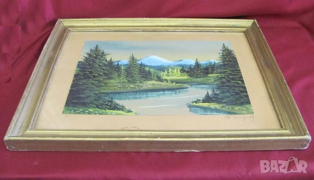 Стара Картина Подписана, снимка 6 - Картини - 43113113