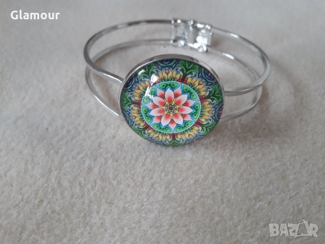 Гривна с цветен кабошон, снимка 7 - Гривни - 28147549