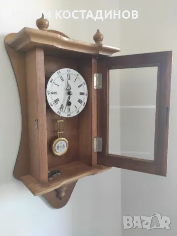 Дървен стенен часовник, снимка 4 - Стенни часовници - 48878215