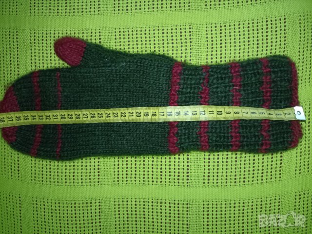 Големи мъжки ръкавици ръчно плетиво, снимка 2 - Ръкавици - 43685550